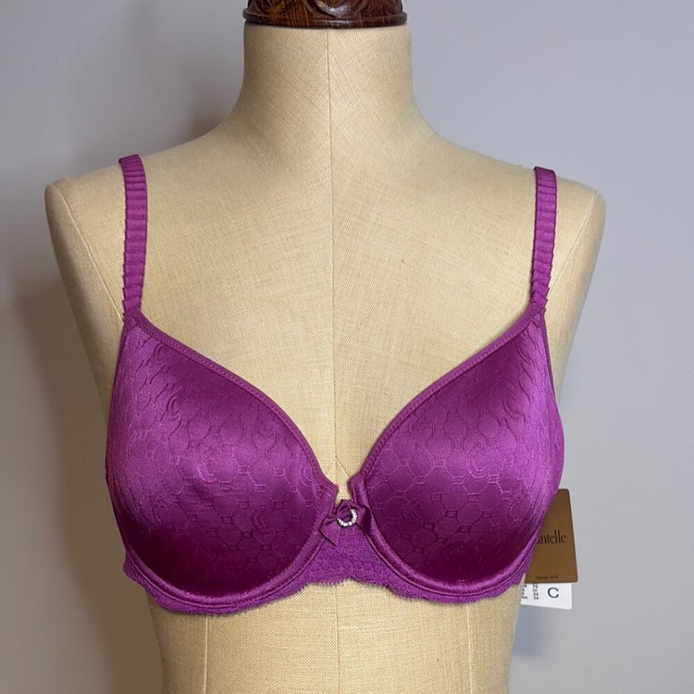Chantelle Purple Full Coverage Bra with Molded Cups 34C New with tags